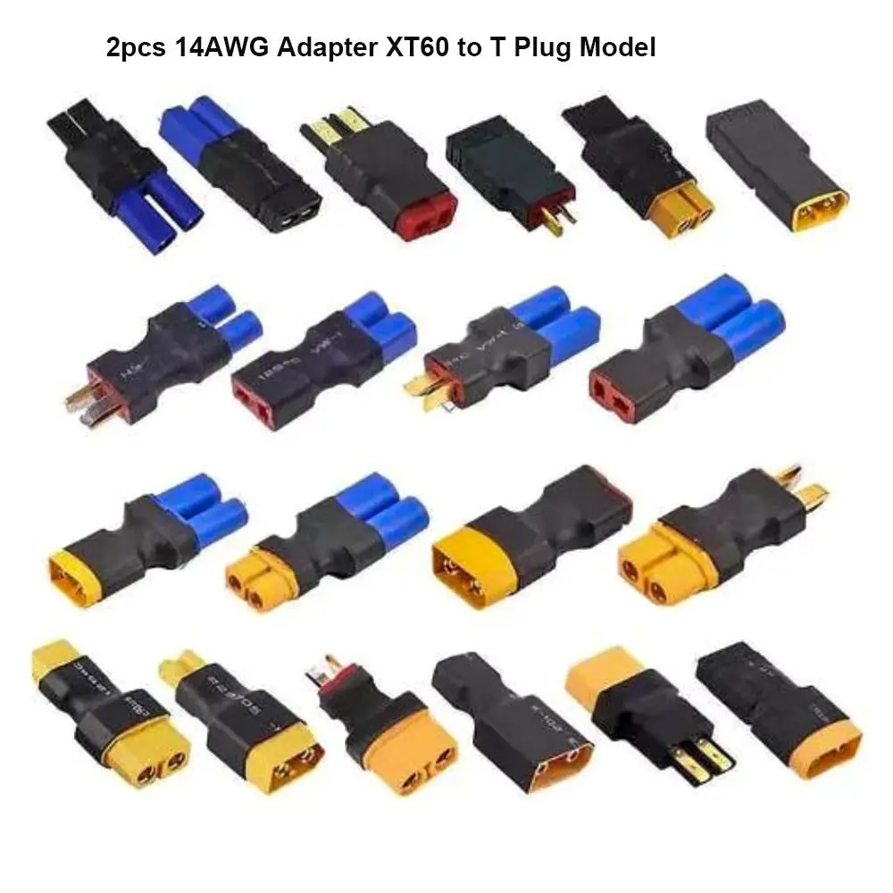 Adaptador XT60 a T Plug para batería de juguete infantil RC
