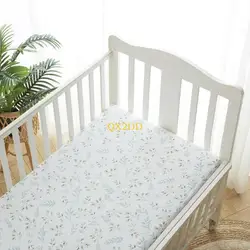 QX2D Sábana ajustable de algodón para colchón de cuna