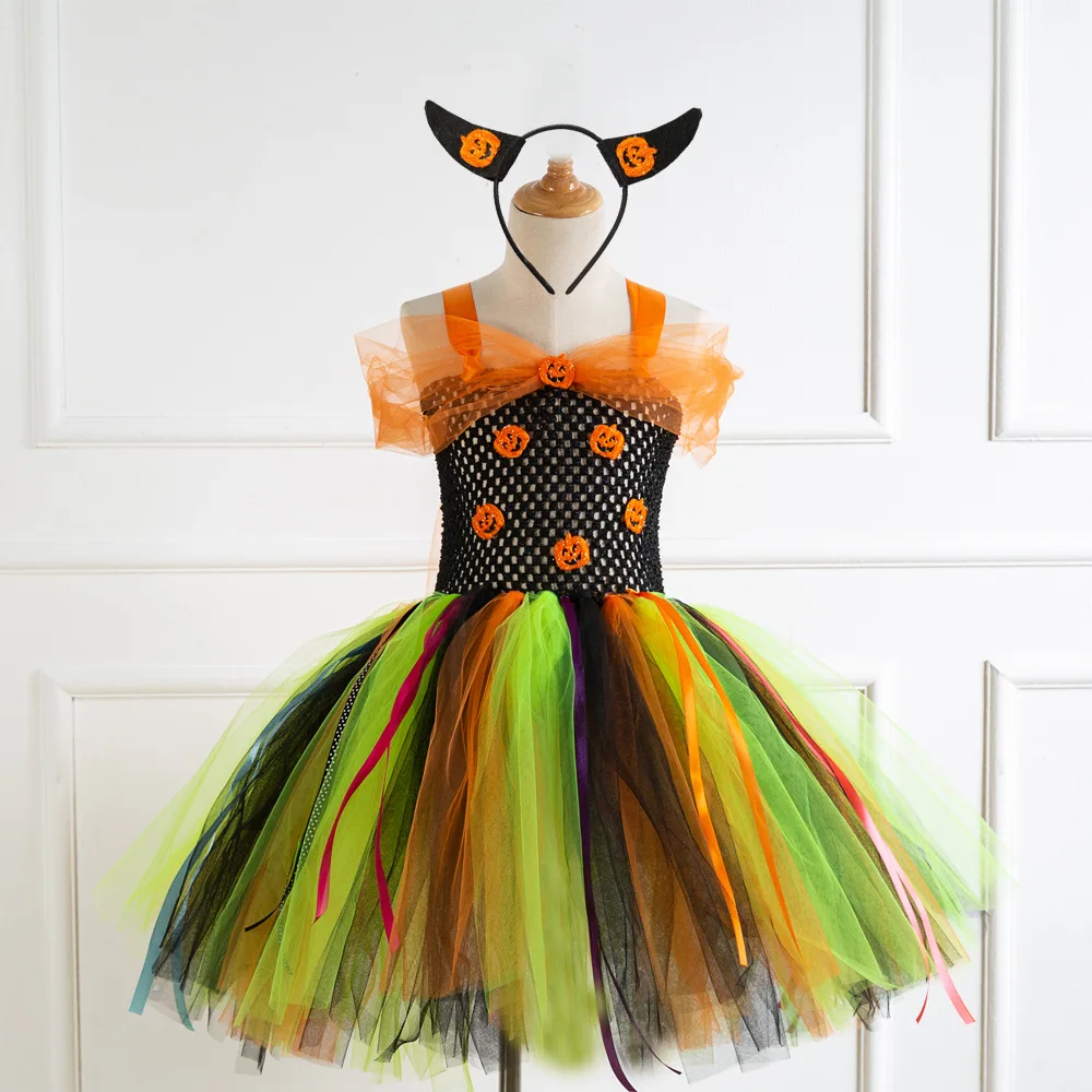 Vestido de fiesta princesa malla para bebé – lujo escolar