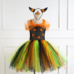 Vestido de fiesta princesa malla para bebé – lujo escolar