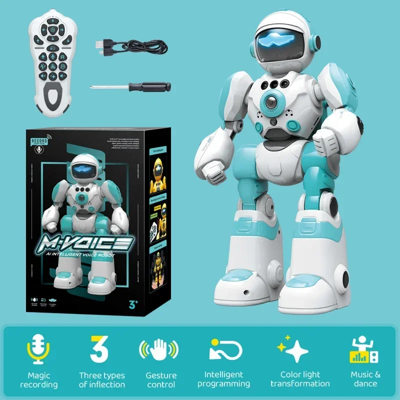 Robot RC de juguete inteligente con voz y baile para niños - imagen 3