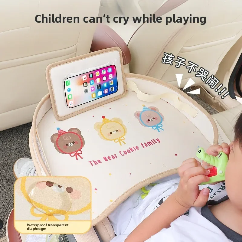 Bandeja organizadora impermeable para asiento de coche infantil - imagen 3