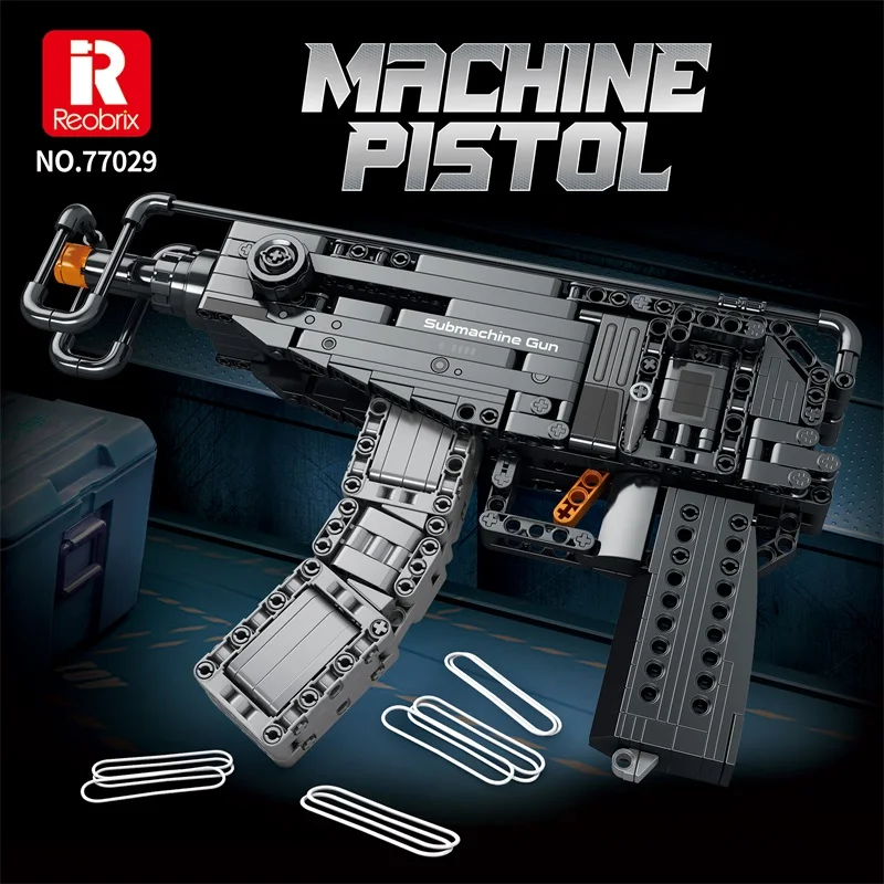 Bloques de construcción pistola escorpión MOC para niños