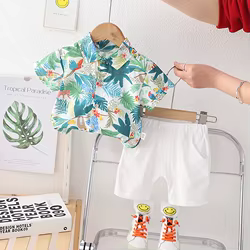 Conjunto de verano para bebé: camiseta y pantalón corto infantil
