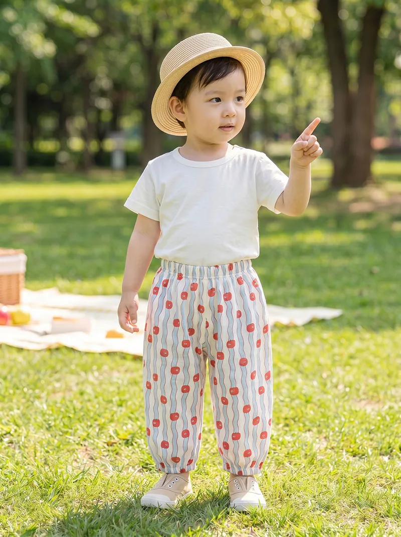 MILANCEL pantalones de verano cónicos con gatos y perros - imagen 3