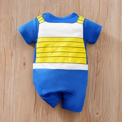 Pelele bebé recién nacido azul de una pieza, manga corta