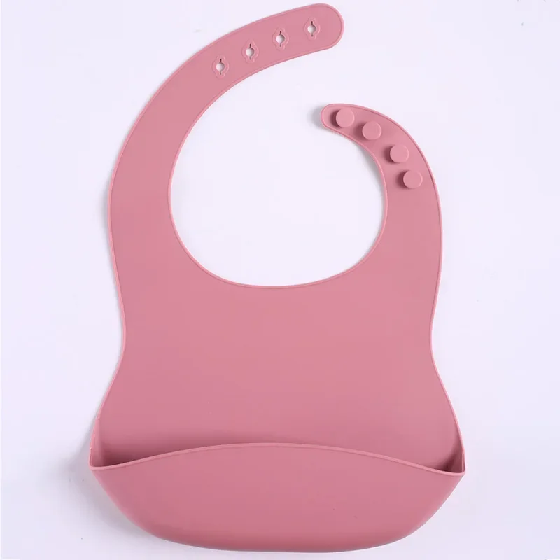 Baberos de arroz silicona para bebés – Impermeables suaves al comer