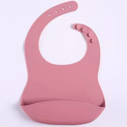 Baberos de arroz silicona para bebés – Impermeables suaves al comer