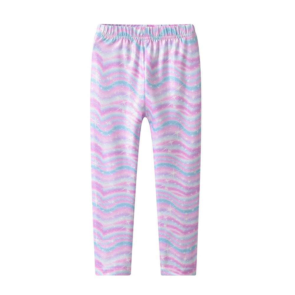 DXTON leggings de rayas degradado caramelo para niñas de primavera - imagen 4