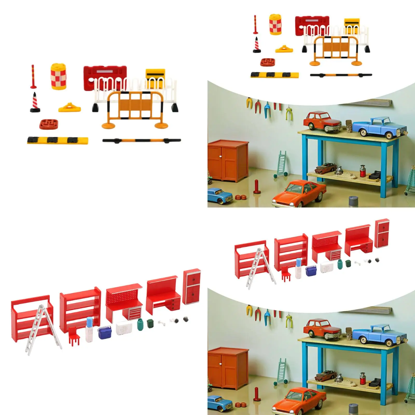 Juego de accesorios para diorama en miniatura pintados a mano - imagen 3