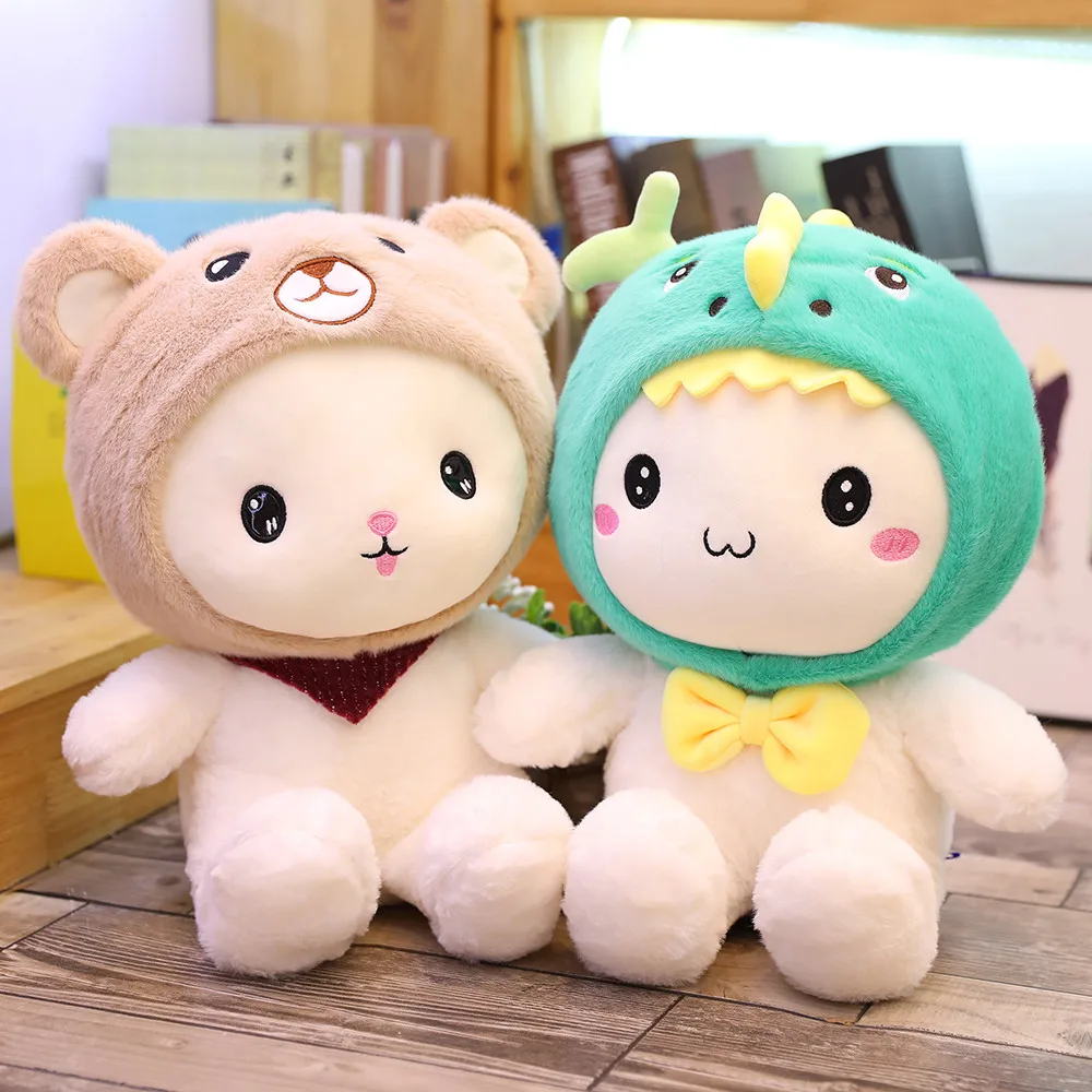 Peluche de conejo con almohada de compañía suave - imagen 3