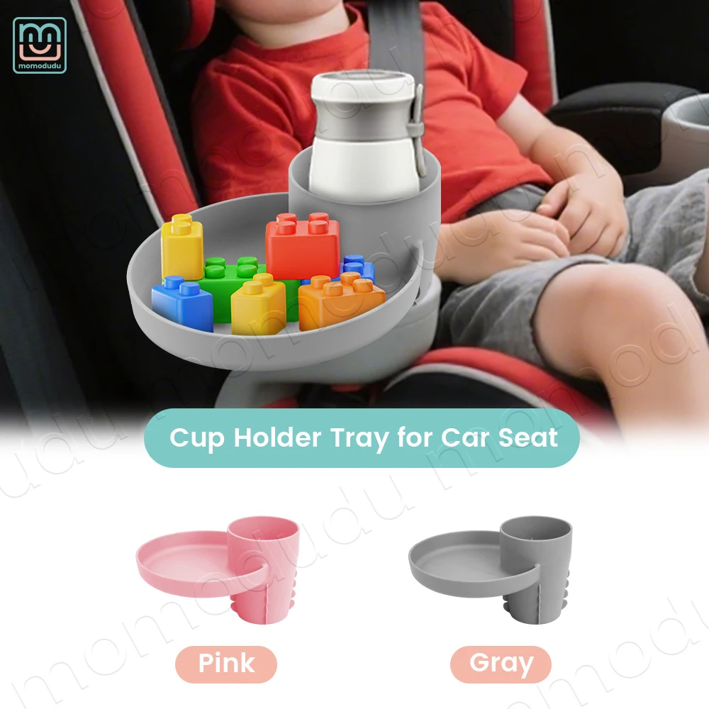 Organizador de asiento coche para bebé con portavasos y bandeja