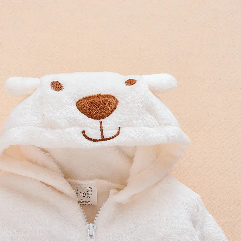 Body bebé con capucha de oso recién nacido manga larga - imagen 5