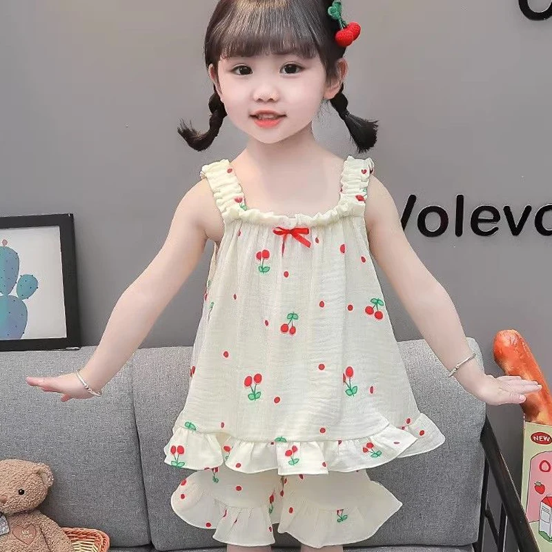 Pijama bebe corto con princesa a cuadros y cardigan cuello muneca - imagen 4