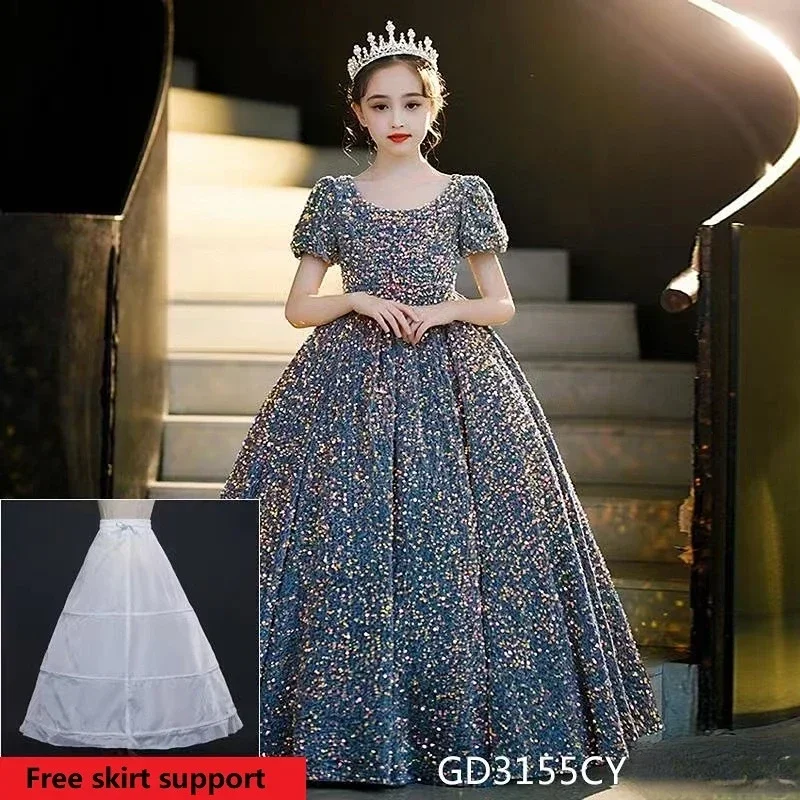 Vestido de fiesta con lentejuelas para niña – Ideal en celebraciones - imagen 3