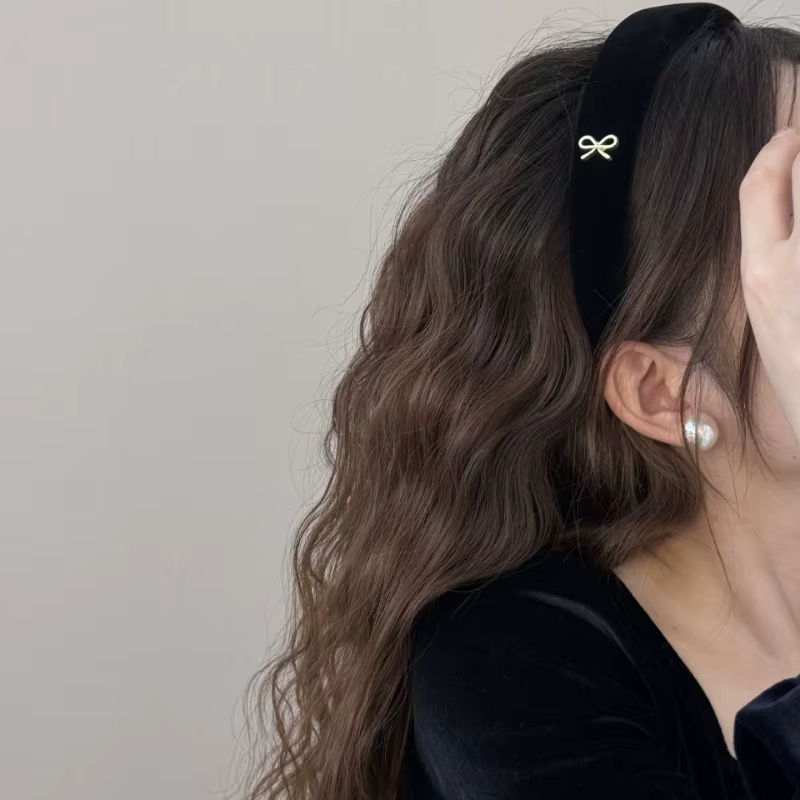 Diademas para el cabello niña con lazo vintage suave - imagen 3