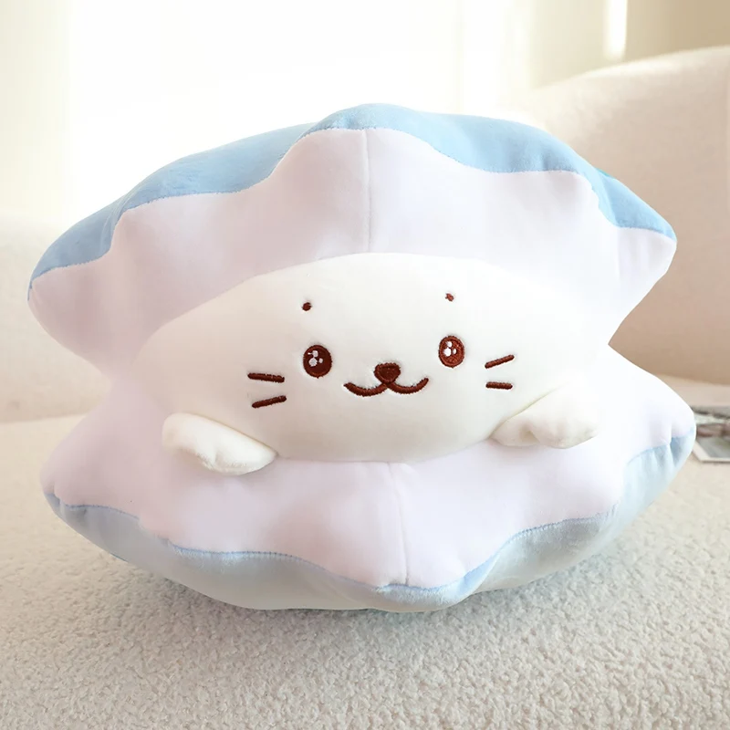 Peluche con forma de concha animal marino suave para regalo - imagen 5