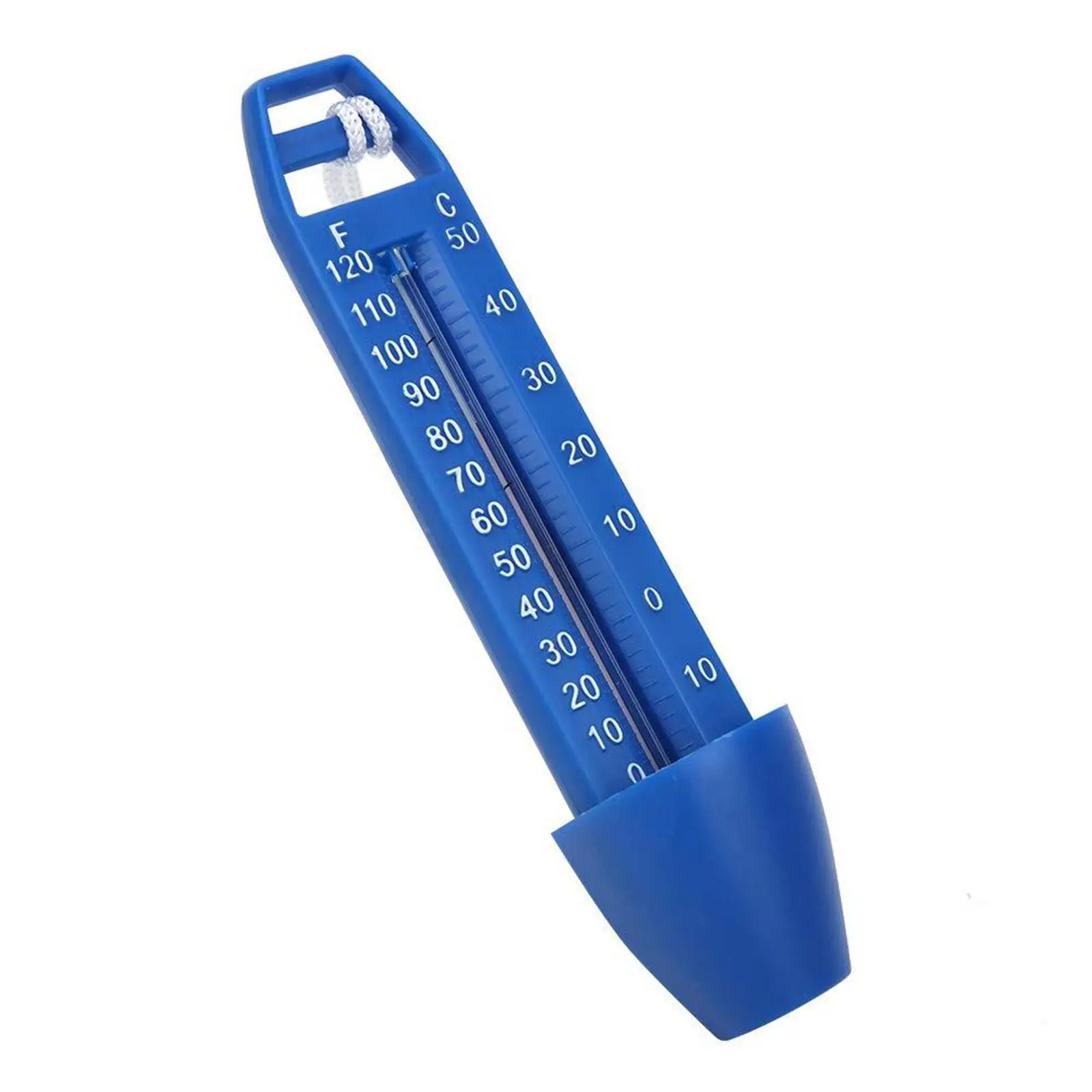 Termómetro flotante para piscina azul y blanco, temperatura agua - imagen 3