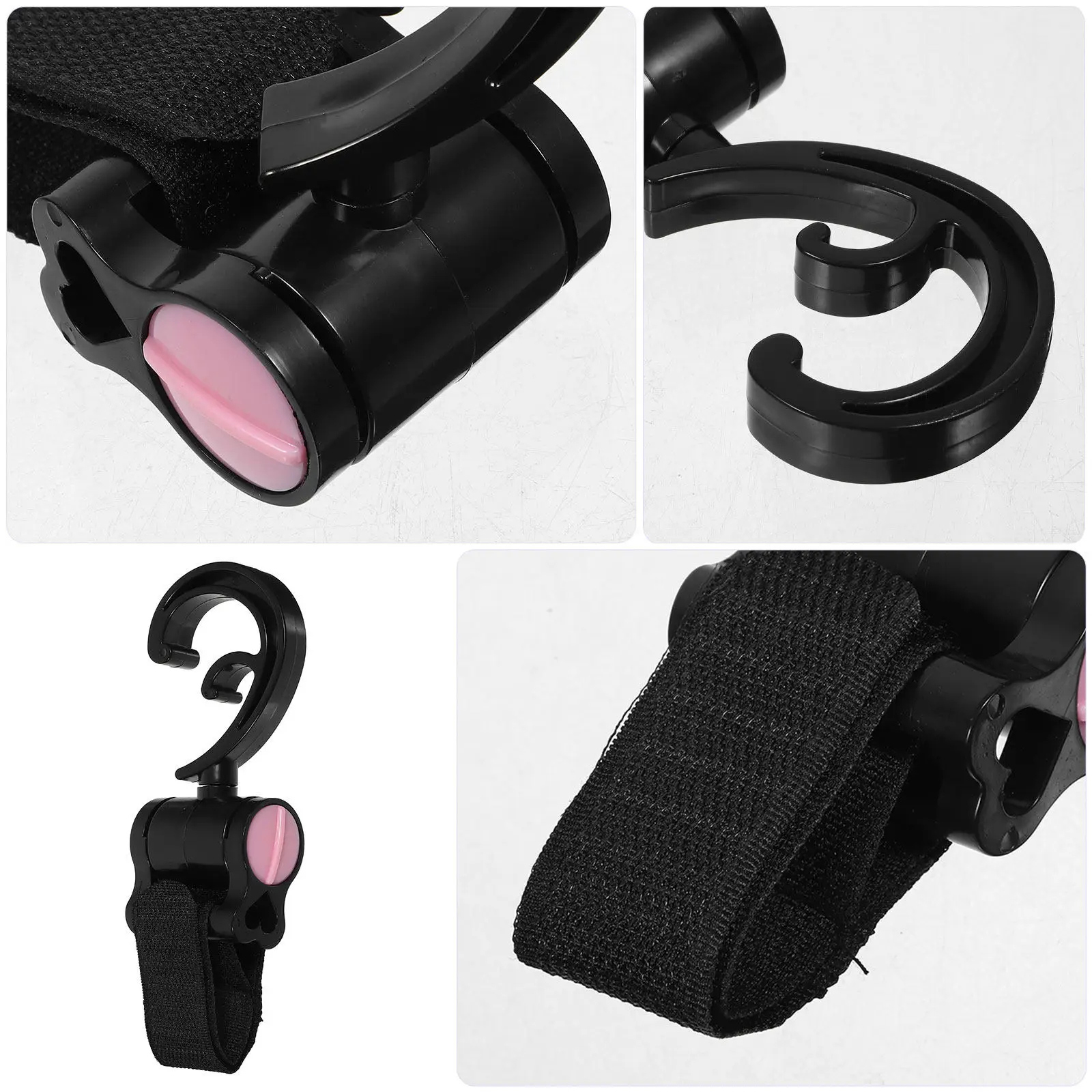Gancho universal giratorio para cochecito de bebé colgar bolsas - imagen 2