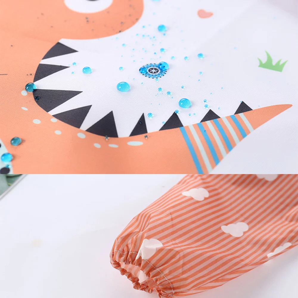 PANGDUBE Bata impermeable niños mono manga larga con bolsillo