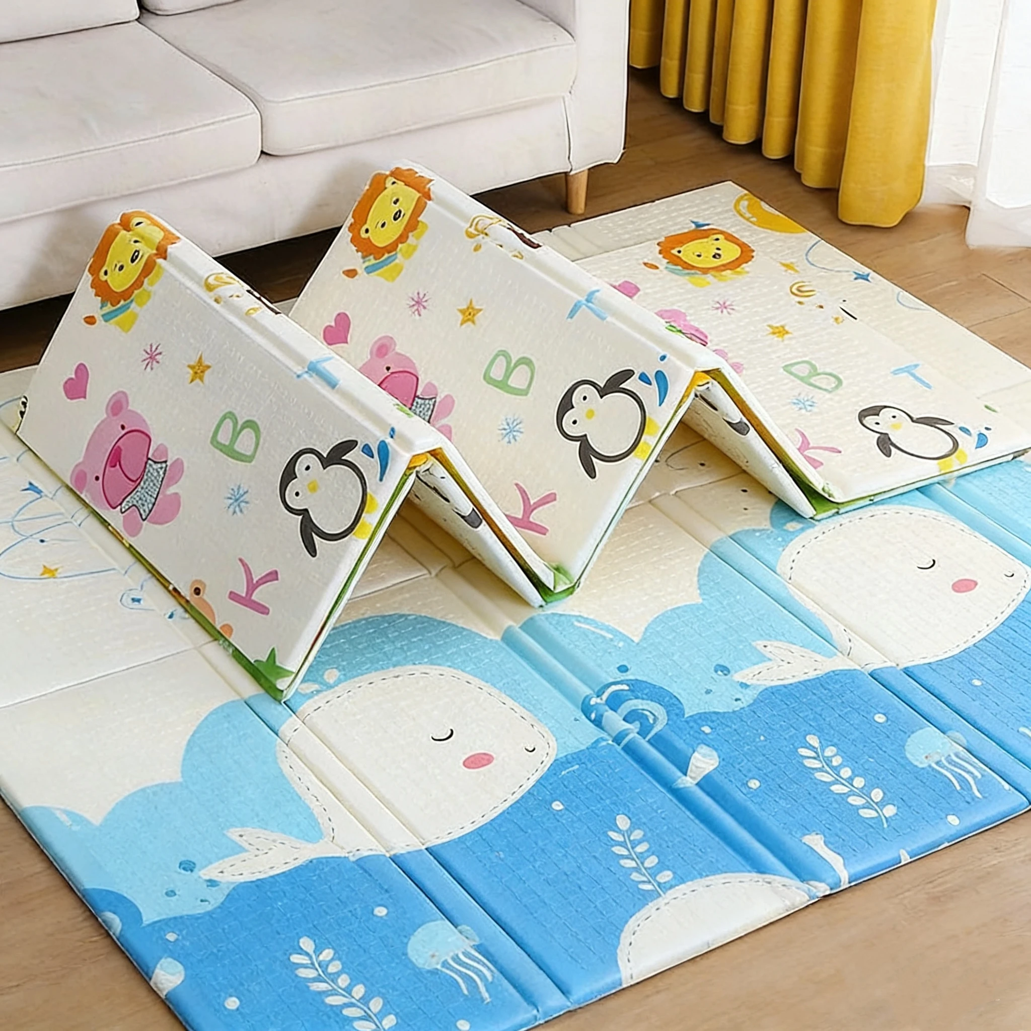 Alfombra de juego plegable de espuma XPE para bebés - imagen 3