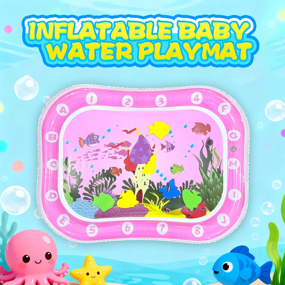 Almohadilla inflable con zona de actividades
