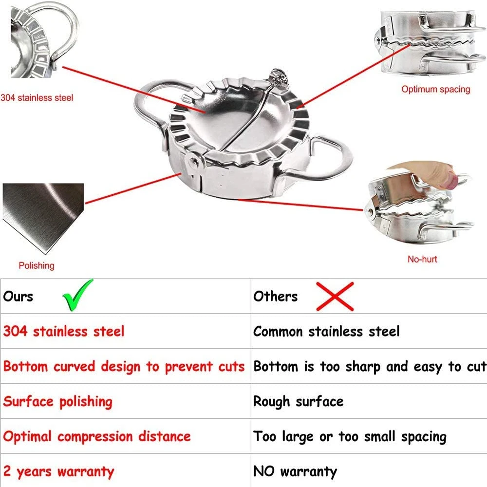 Máquina para hacer dumplings y raviolis – Acero inoxidable - imagen 3