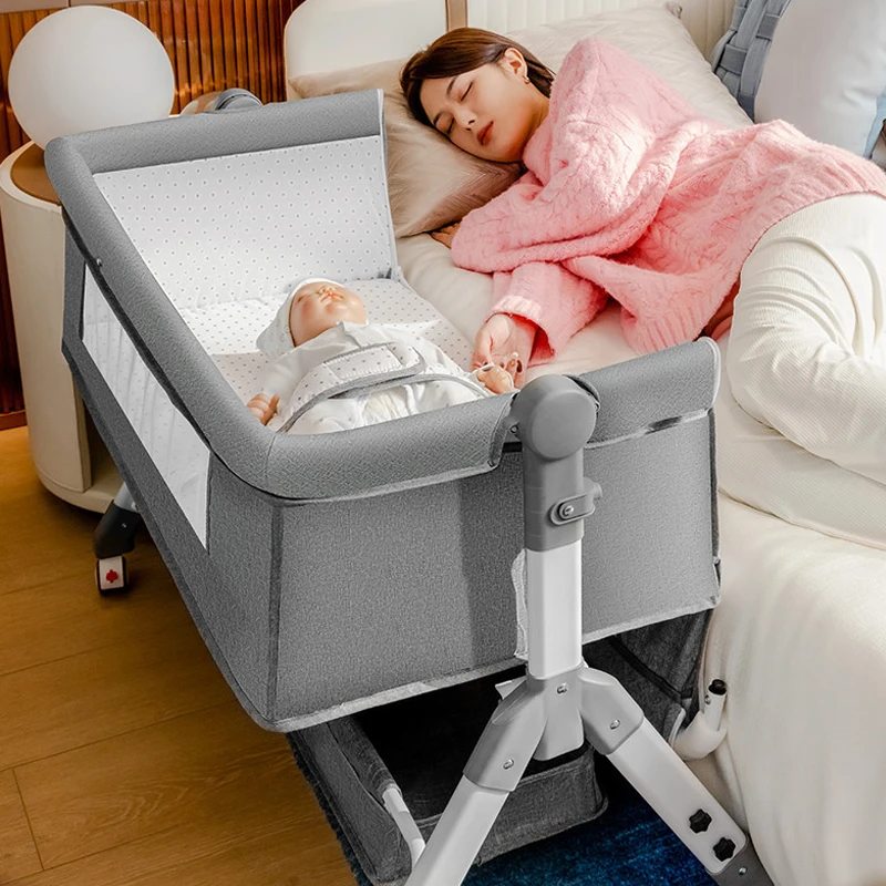 Cuna plegable con móvil multifunción para recién nacido - imagen 3