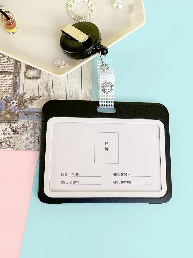Portatarjetas de identificación con funda para tarjeta de acceso - imagen 3