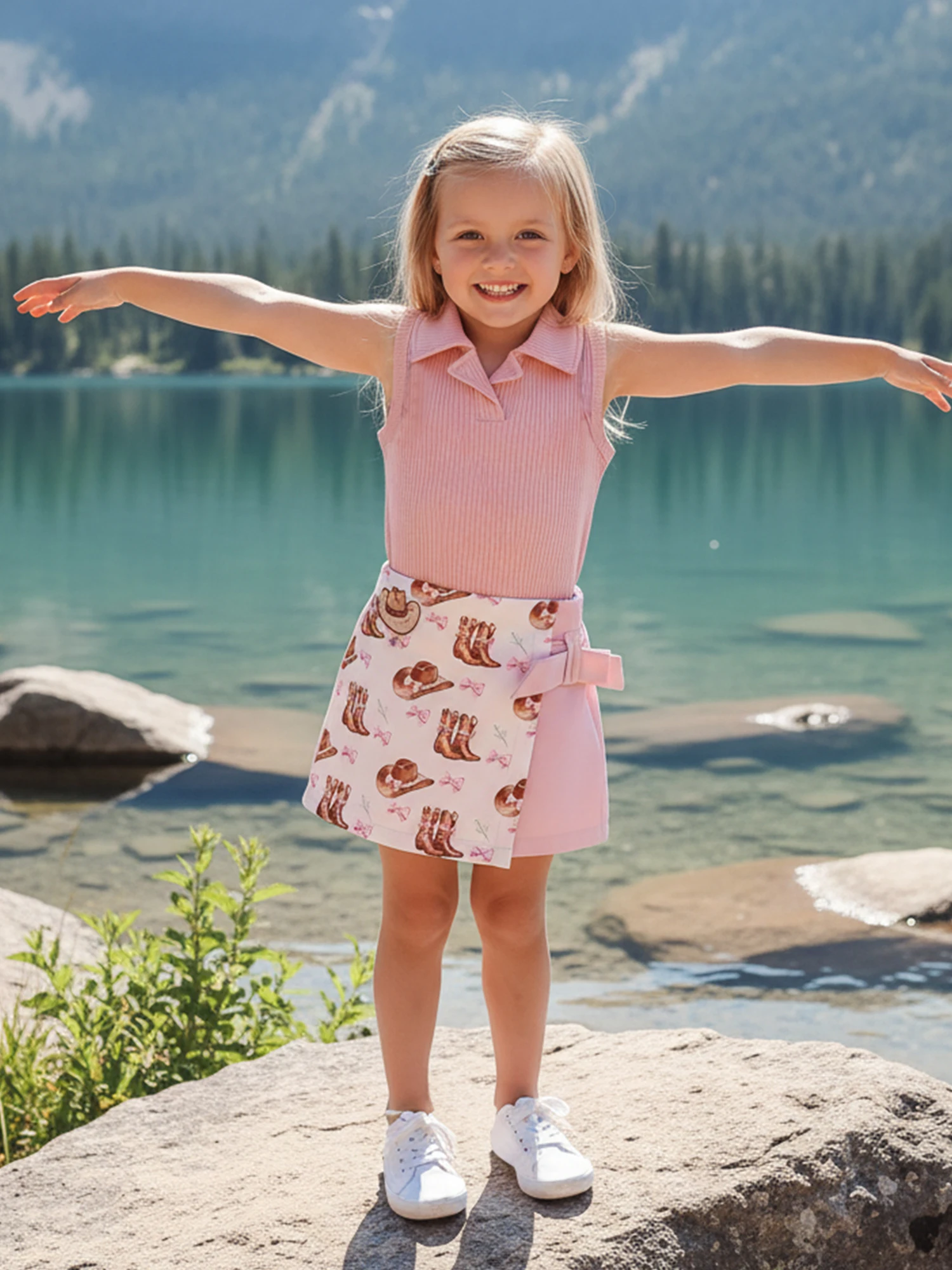 Conjunto verano niña - Detalle estampado