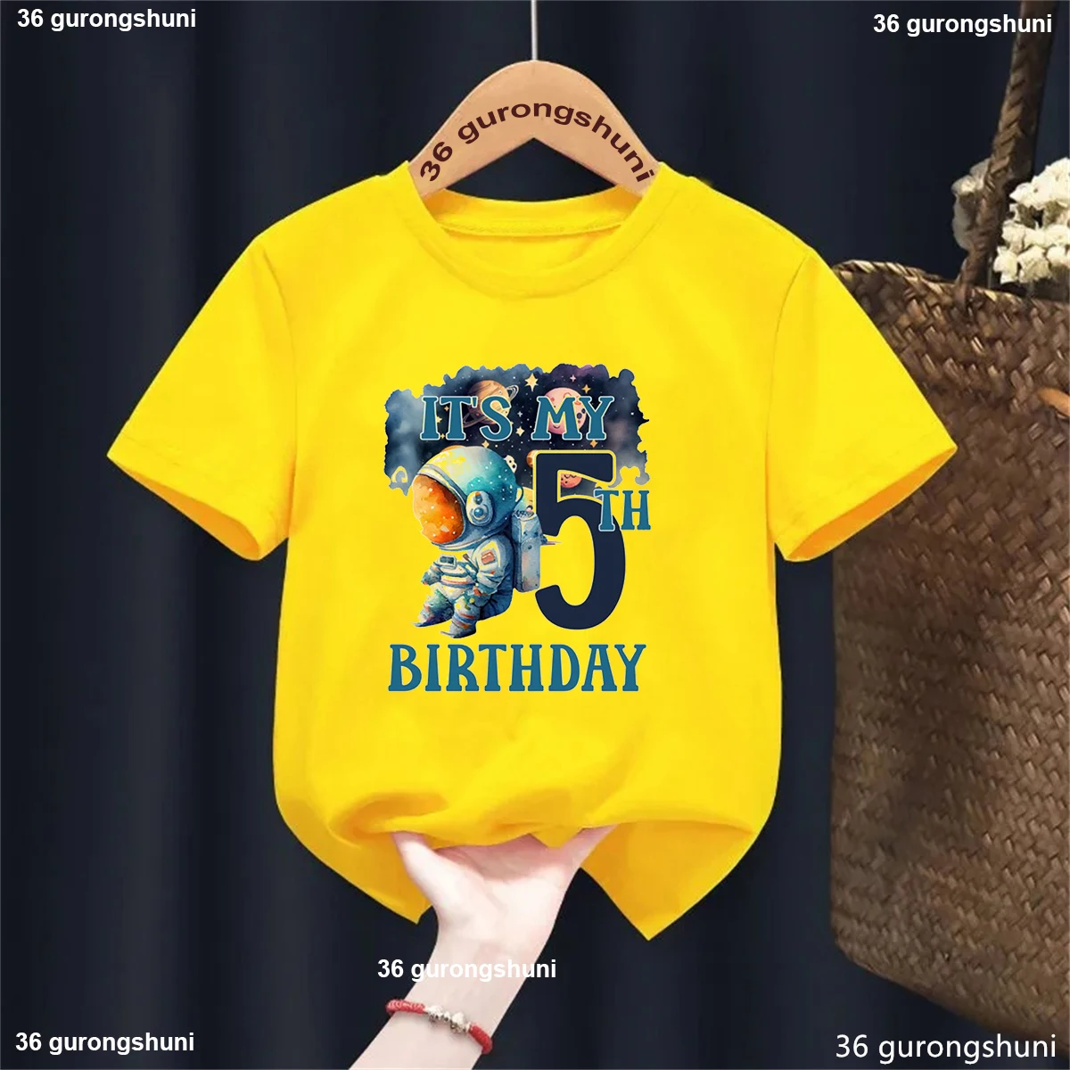 Camiseta infantil astronauta: estampado espacial para niños y niñas - imagen 5