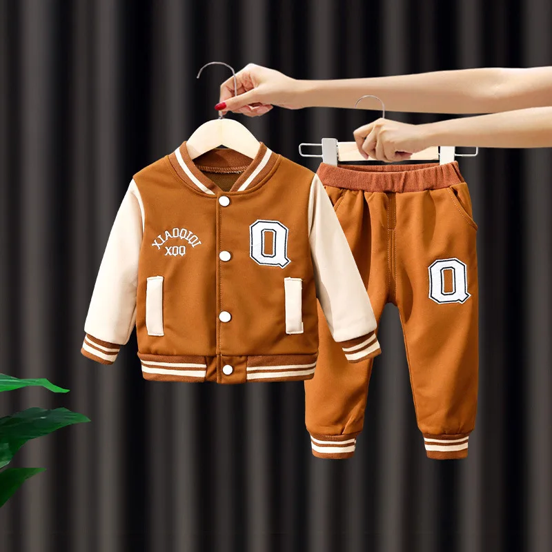 Chándal de béisbol fino unisex para bebés en primavera y otoño - imagen 3