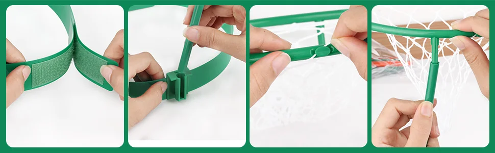 Diademas verde y roja