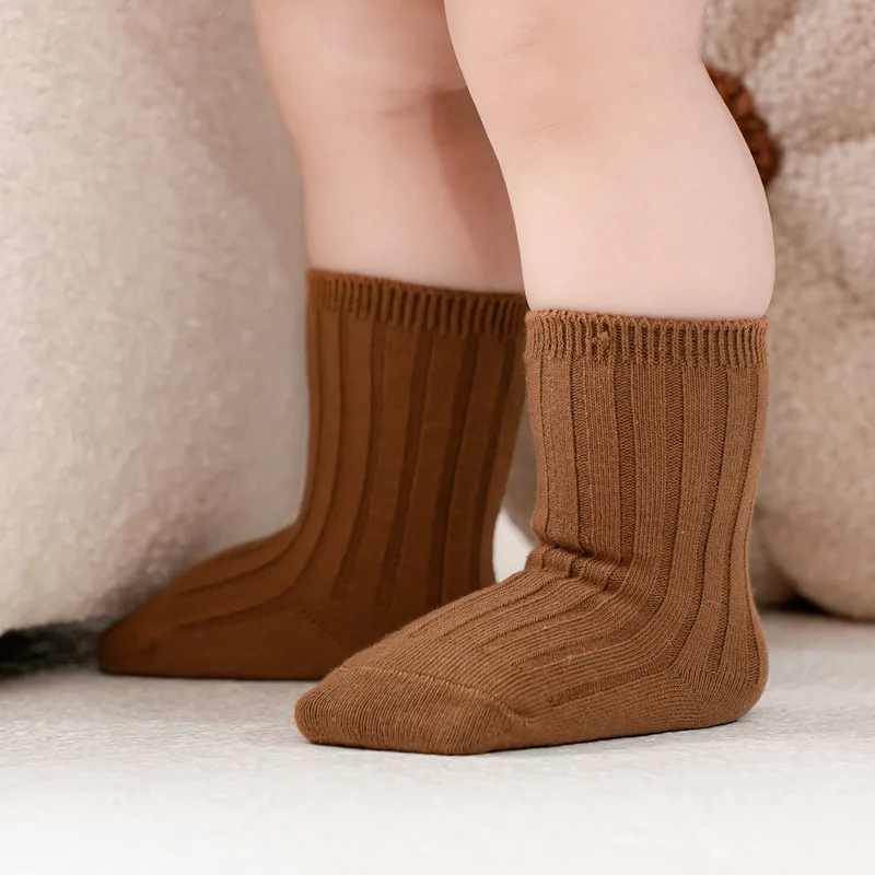 Calcetines infantiles cortos transpirables para bebés y niños a rayas - imagen 5