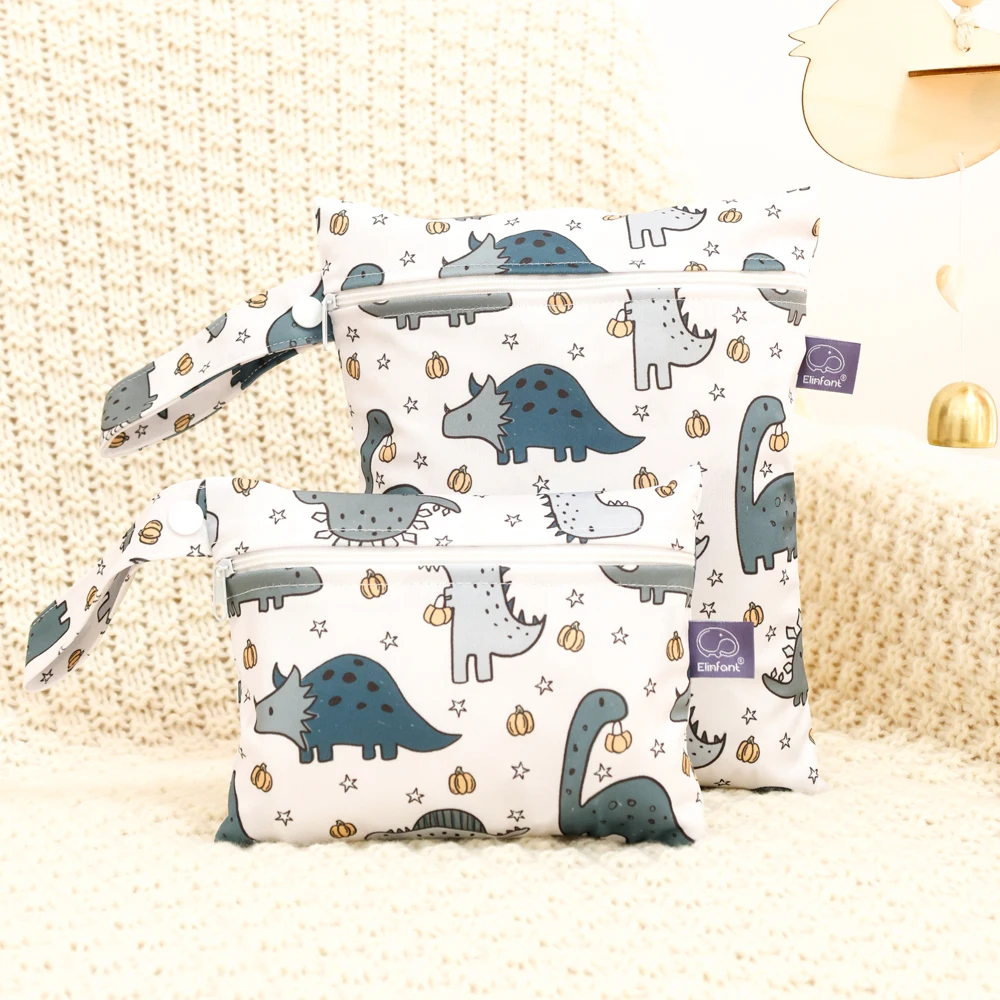 Elinfant Bolsa Pañales Impermeable Doble Neceser Bebé 2 uds
