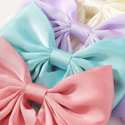 Pinzas para el pelo con lazos de colores, seguras y cómodas