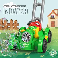 Carrito de burbujas automático con luz para juegos infantiles