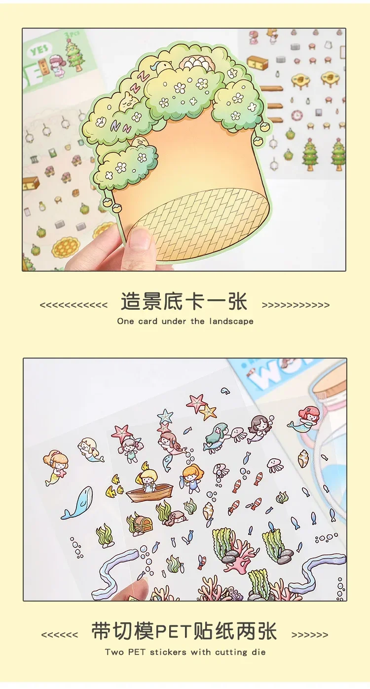 Diseños kawaii coloridos tipo pegatina