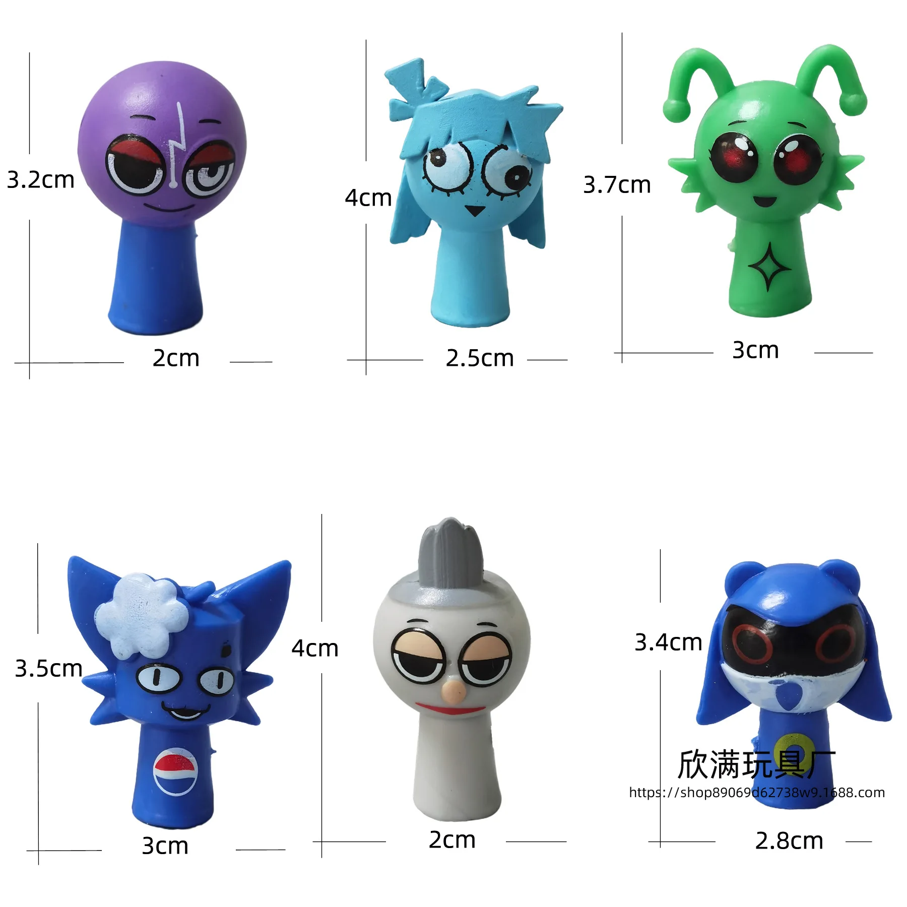Figura de acción Mini Sprunki Wenda coleccionable para fans - imagen 2