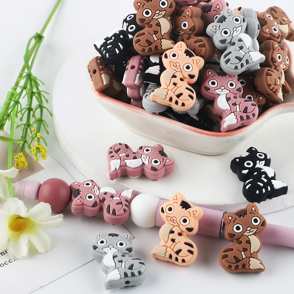 Mini animales de silicona para manualidades DIY