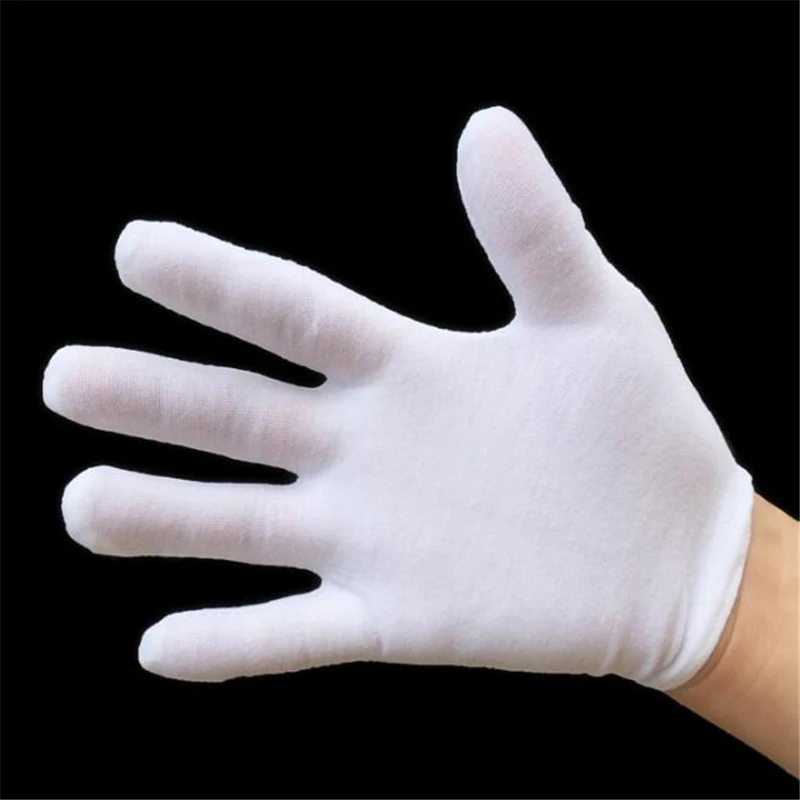 Guantes de algodón blanco infantiles – Manoplas finas para baile - imagen 2