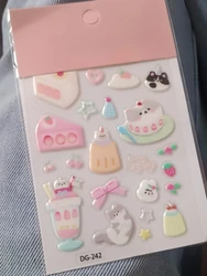 Pegatinas para móvil y tablet Cat Jelly de gato con brillo translúcido