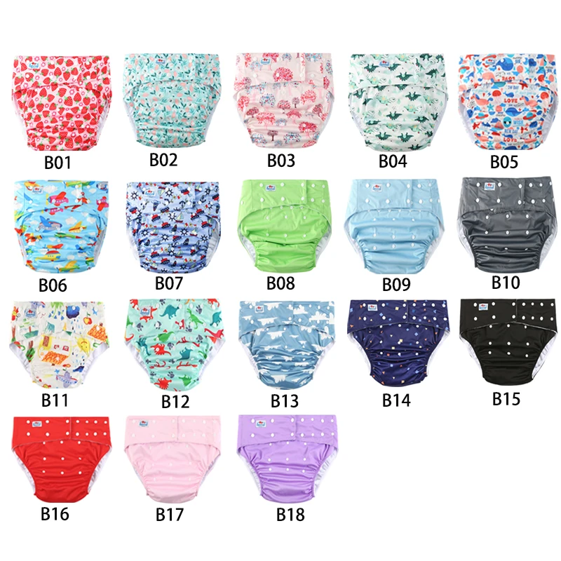 Pañal de tela adulto mostrando ajuste de broches