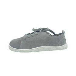 Tipsietoes 2025 Zapatillas descalzas de cuero para mujer, suela plana