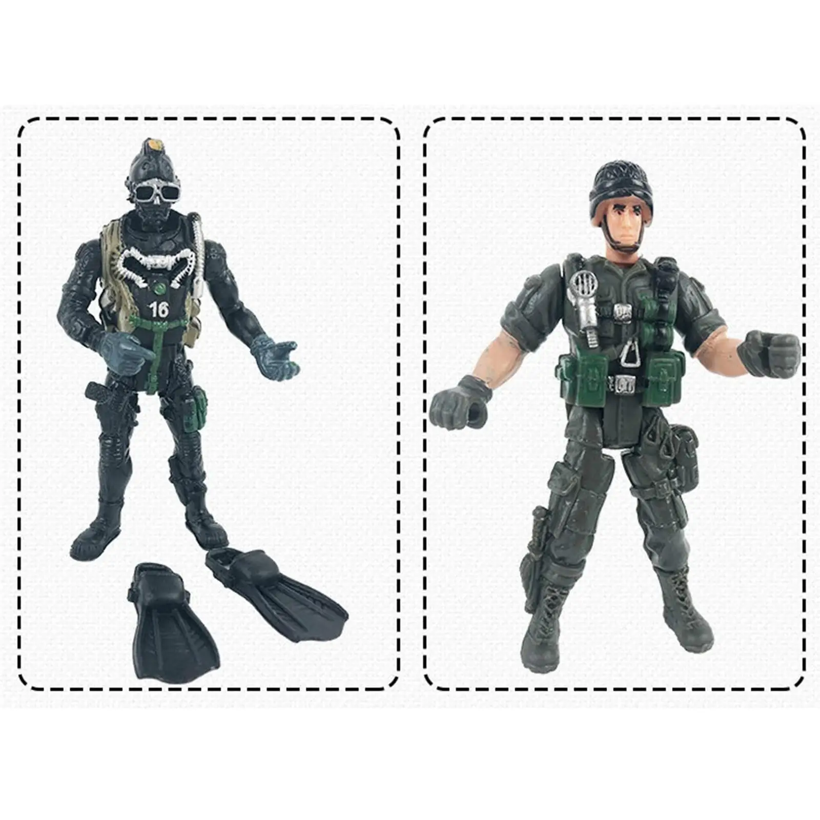 Figura de acción de soldado para niños con accesorios de juego - imagen 4