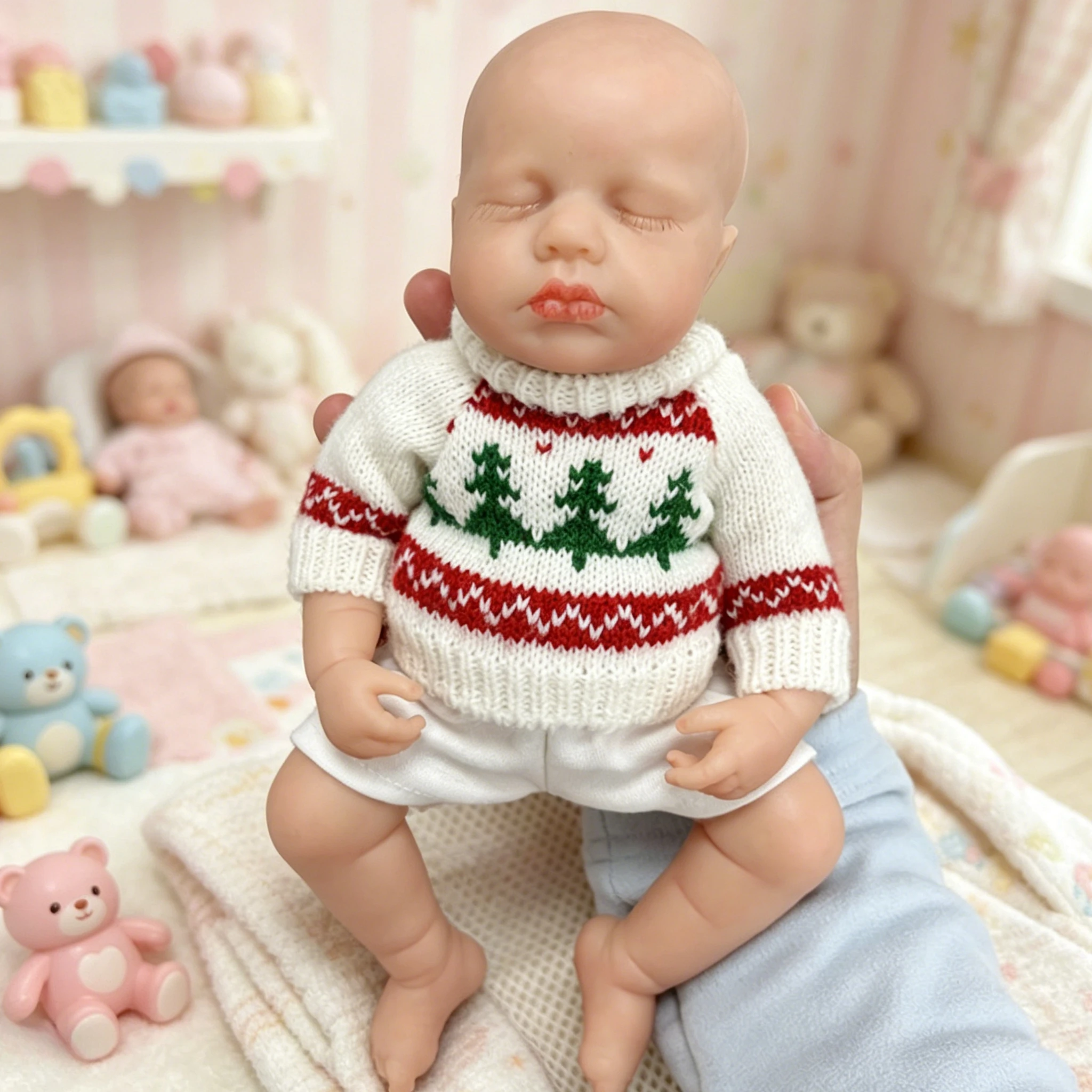 Muñeca reborn Loulou de silicona platino, tacto 3D realista - imagen 3