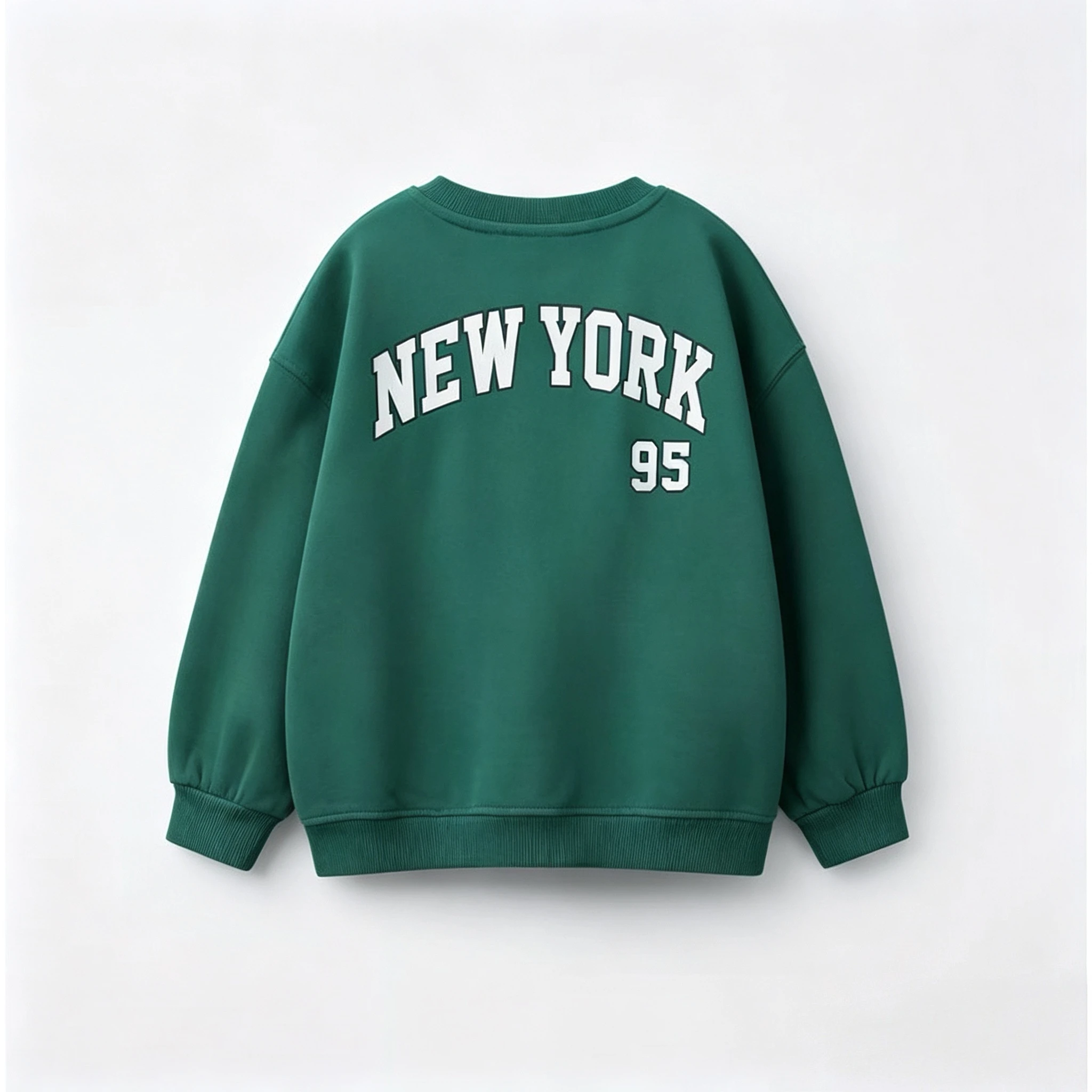 Sudadera con estampado de doble cara en look infantil