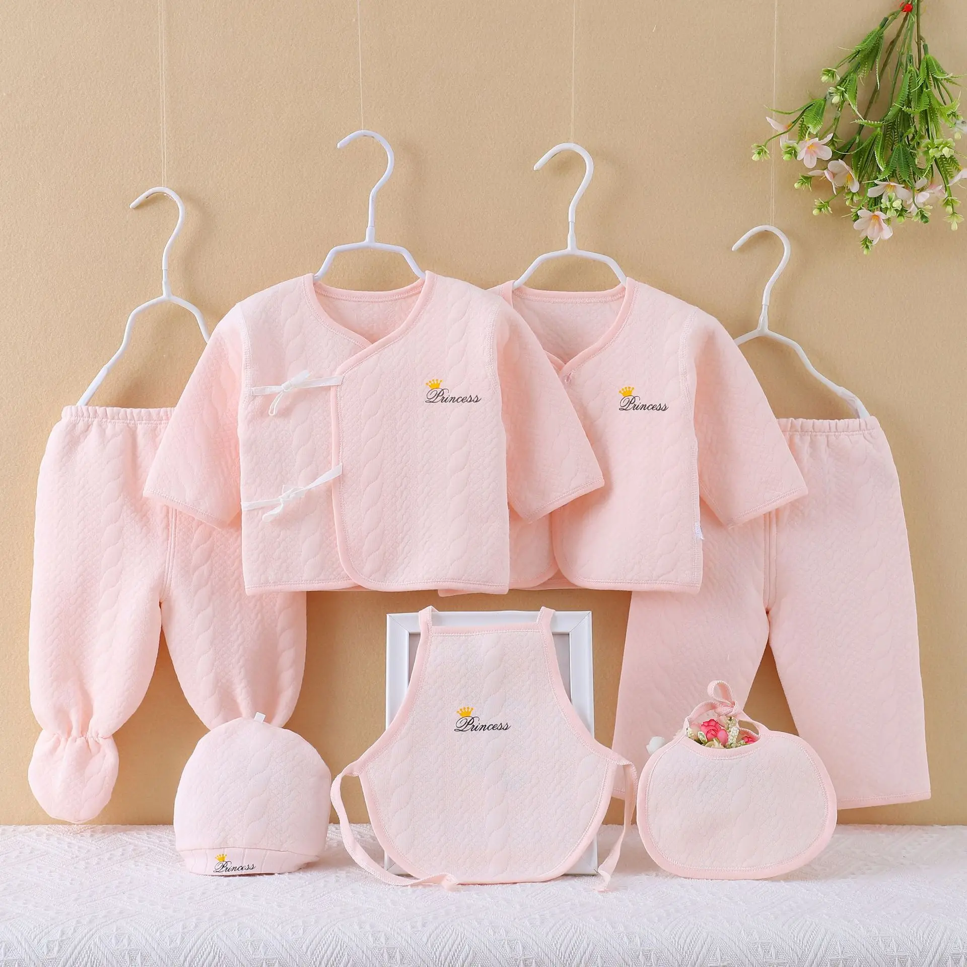 Conjunto bebé recién nacido: camiseta manga larga y pantalón algodón - imagen 5