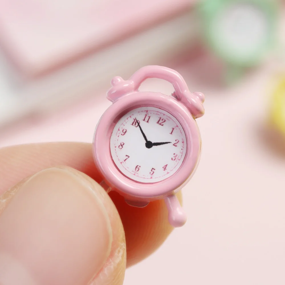 Reloj despertador miniatura juguete para casa de muñecas - imagen 2