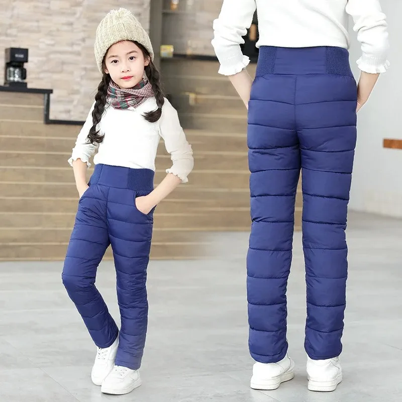 Pantalones de invierno acolchados impermeables para niños y niñas - imagen 5